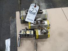Four Tecnomatic Max X lifting magnets, 1,100lbs, 660lbs, 275lbs, 200lbs