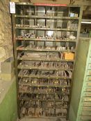 Shelf plus contents of drill bits and circle cutting tooling
