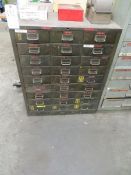 27 drawer cabinet plus contents of Helicoil thread repair parts