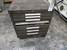 Kennedy seven drawer tool box with caster wheels plus small contents