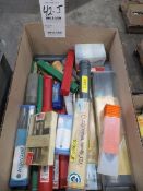 Box of misc. drill bits and milling bits