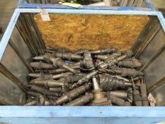 Crate of misc. Cat 50 tool holders