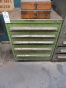 Nu Era 5 drawer cabinet plus contents of tooling and cutting heads
