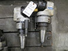 Two angle head live tool holders