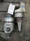 Two angle head live tool holders