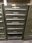 Nu Era 7 drawer cabinet plus contents of cat 50 tool holders