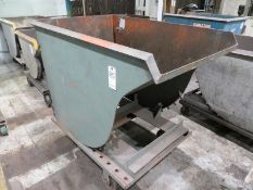 Dump Hopper with caster wheels