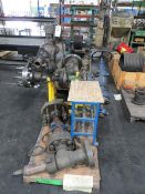 Four skids with valves, collars, pully etc.