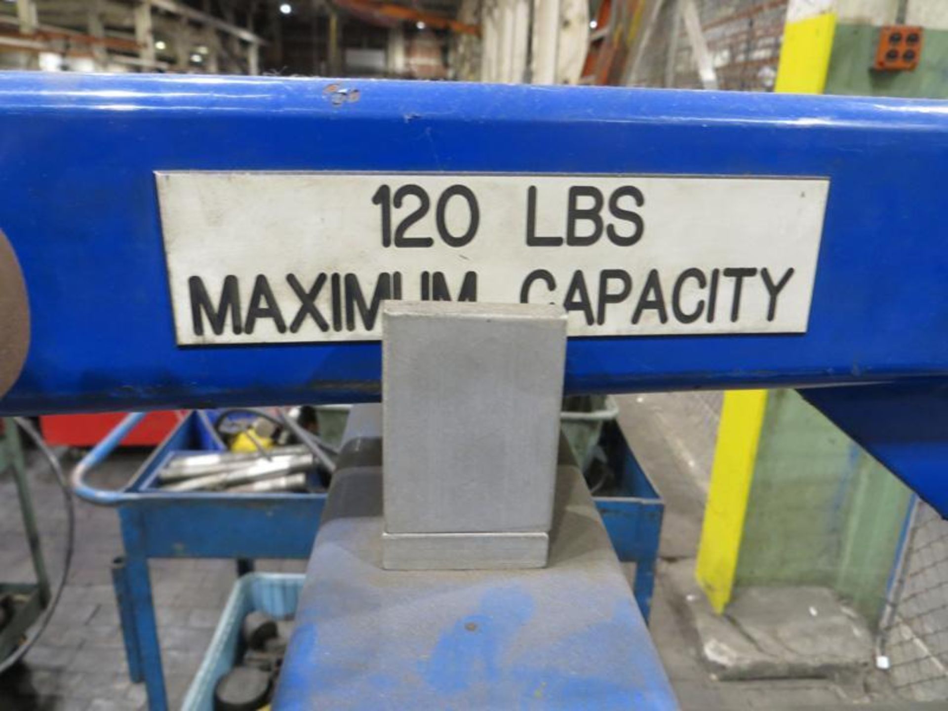 Pneumatic lift unit for hoist with rolling cart - Image 3 of 5