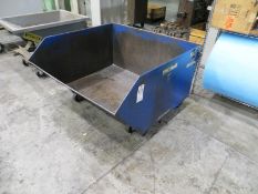 Dump Hopper with caster wheels