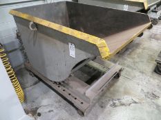Dump Hopper with caster wheels