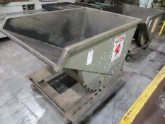 Dump Hopper with caster wheels