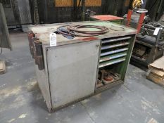 Eleven drawer modular cabinet plus contents