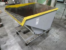 Dump Hopper with caster wheels