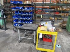 Rolling table, cart and racks