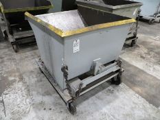 Dump Hopper with caster wheels