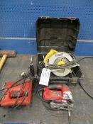 DeWalt circular saw, Skil jig saw, Hilti TE22 Drill