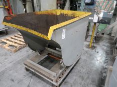 Dump Hopper with caster wheels