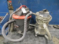 Two shop vacs