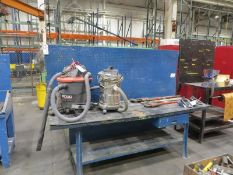 Five work benches with two Wilton vises 5 & 6 inch