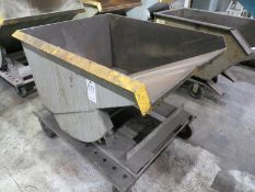 Dump Hopper with caster wheels