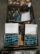 Crate of stamps and ring gauges