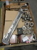 Crate of stamps, thread gauges, pin gauges etc.