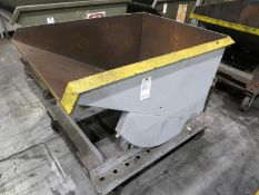 Dump Hopper with caster wheels