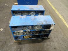 Two 12 hole fastener bins plus contents