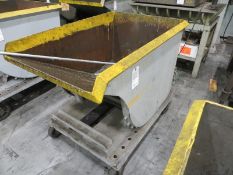 Dump Hopper with caster wheels