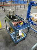 Enerpac power unit, jacks, rolling cart etc.