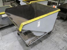 Dump Hopper with caster wheels