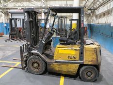 Yale LP Forklift, triple mast, 42