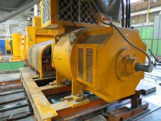 Reliance 1000hp motor, frame 8745 at 500v, 850/900rpm with starter cabinet