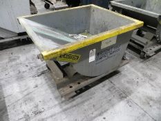 Dump Hopper with caster wheels