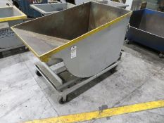 Dump Hopper with caster wheels