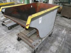 Dump Hopper with caster wheels