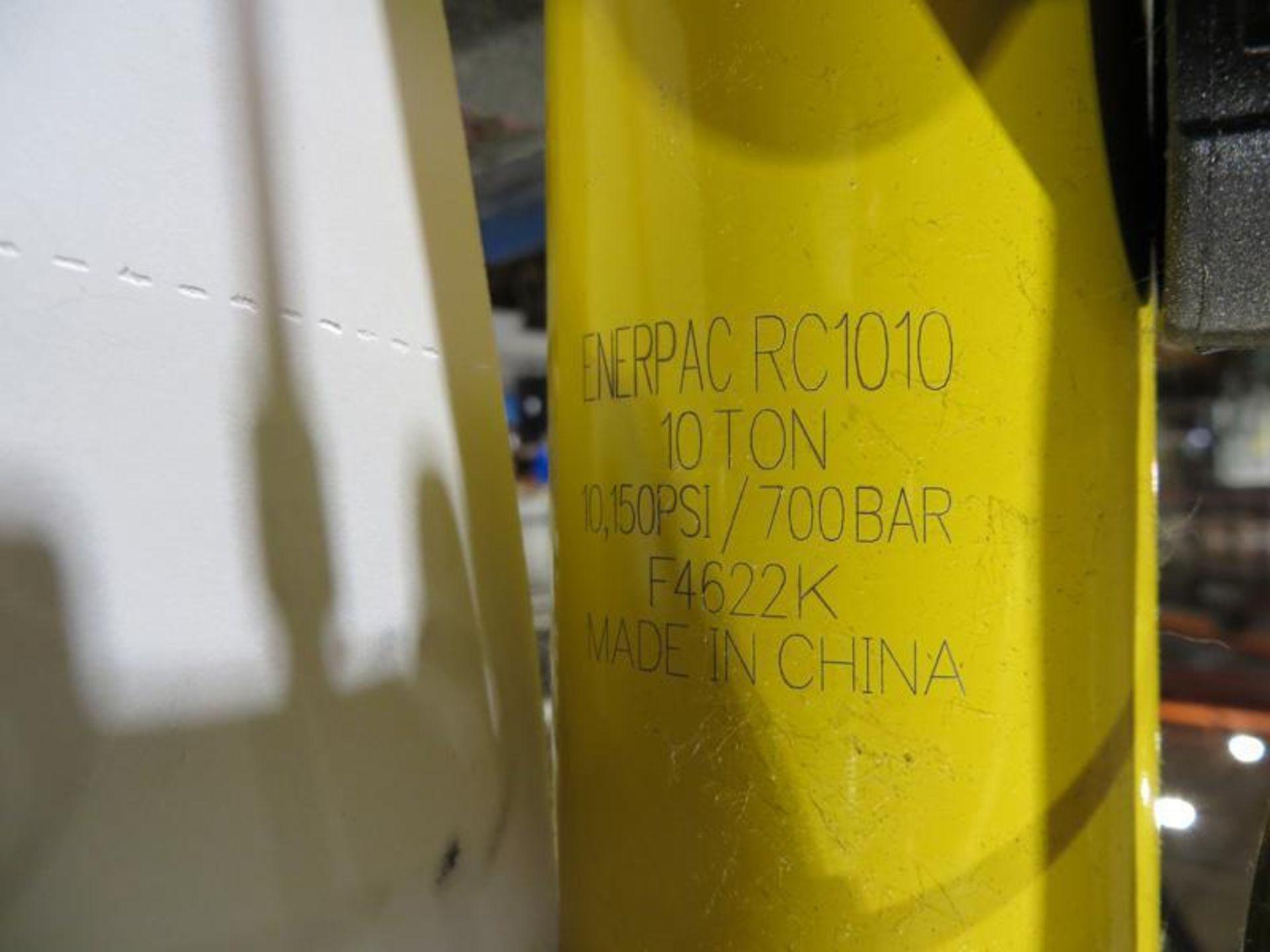 10 ton H-Frame press with Enerpac power unit, adjustable ram, 32" x 36" - Image 3 of 3