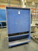 Two rolling peg boards