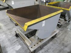 Dump Hopper with caster wheels