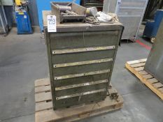 Six drawer modular cabinet plus contents