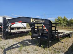 2021 Kaufman 17,000LBS Capacity Dual Axle Gooseneck Trailer With Pop Up Adjustable Dovetail Rear End