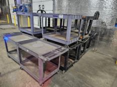 (14) 2-Shelf Plastic Rubbermaid Carts