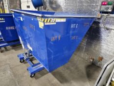 Vestil 2.5 CU YD 2,000Lbs Capacity Self Dumping Hopper Model D-250-LD and Contents Including Reel St