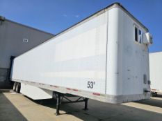 2000 Trailmobile 53 Foot Dry Van Trailer GVW 65,000LBS, Registered Through 07-31-24, Title # TBD, VI