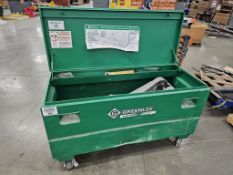 Greenlee 881CT Cam Track Conduit Bender Adapters With Greenlee Model 2460 Rolling Job Box