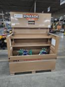 Knack Model 89 StorageMaster Series Job Box with (2) Greenlee Model 683 Screw Type Reel Stands, (1)