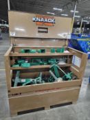 Knaack Model 89 Storagemaster Chest With Greenlee Accessories Including Greenlee Model 683 Screw-Typ