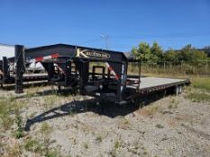 2021 Kaufman 17,000LBS Capacity Dual Axle Gooseneck Trailer With Pop Up Adjustable Dovetail Rear End