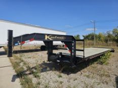 2021 Kaufman 17,000LBS Capacity Dual Axle Gooseneck Trailer With Pop Up Adjustable Dovetail Rear End
